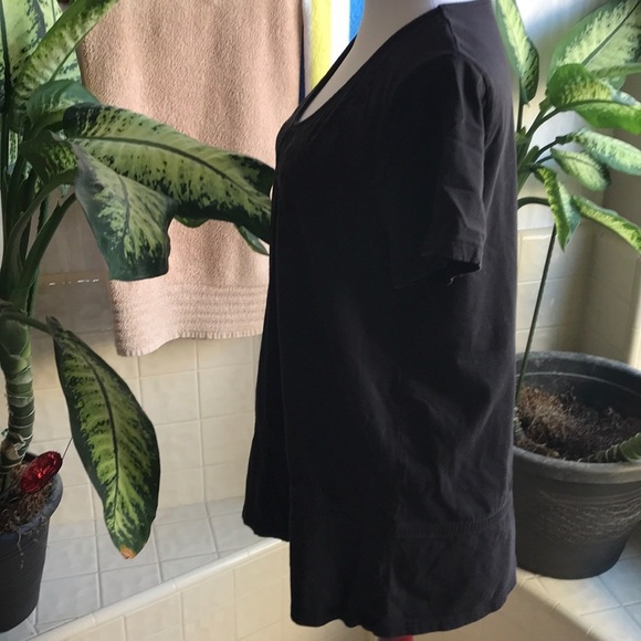 White Stag black short sleeve top with detailing - Picture 4 of 6